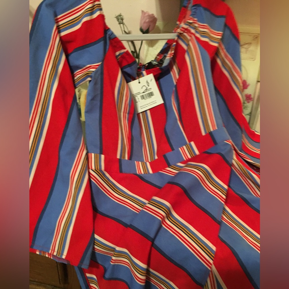 New striped dress/romper size S by Missguided